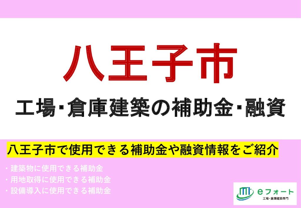 〈補助金カタログ〉八王子市